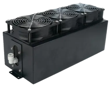 300W 三风扇 TEC 制冷模组 - 适用于紧凑型 TEC 制冷系统和更强热端散热需求的风冷半导体制冷模组。